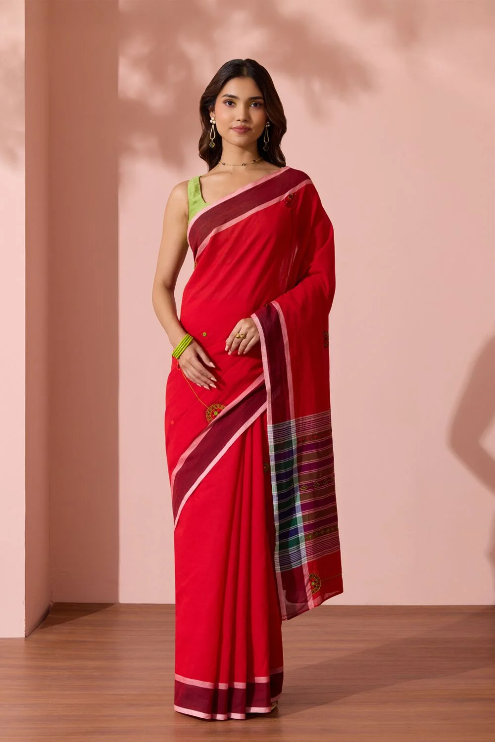 Cotton Saree with Artistic Print